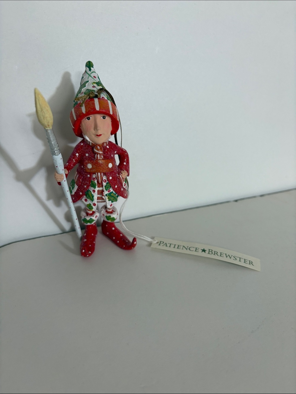 Patience Brewster Vixen's Painter Elf Ornament w/ Original Box